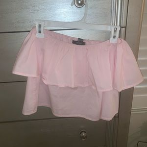 pink off the shoulder top